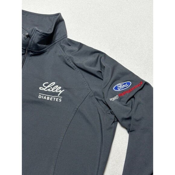 Roush Fenway Ford Performance Lilly Diabetes Women’s Large Long Sleeve 1/4 Zip - Picture 2 of 12